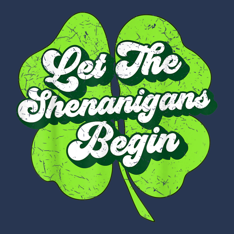 Groovy St Patricks Day Let The Shenanigans Begin W Men Denim Jacket | Artistshot