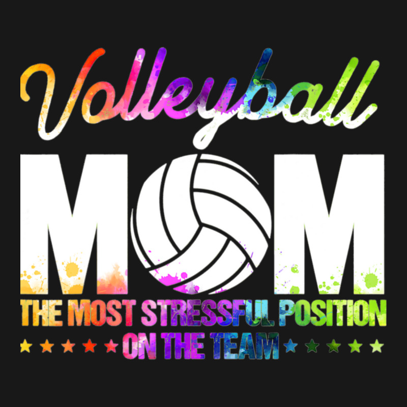 Volleyball Mom The Most Stressful Position On The Flannel Shirt | Artistshot