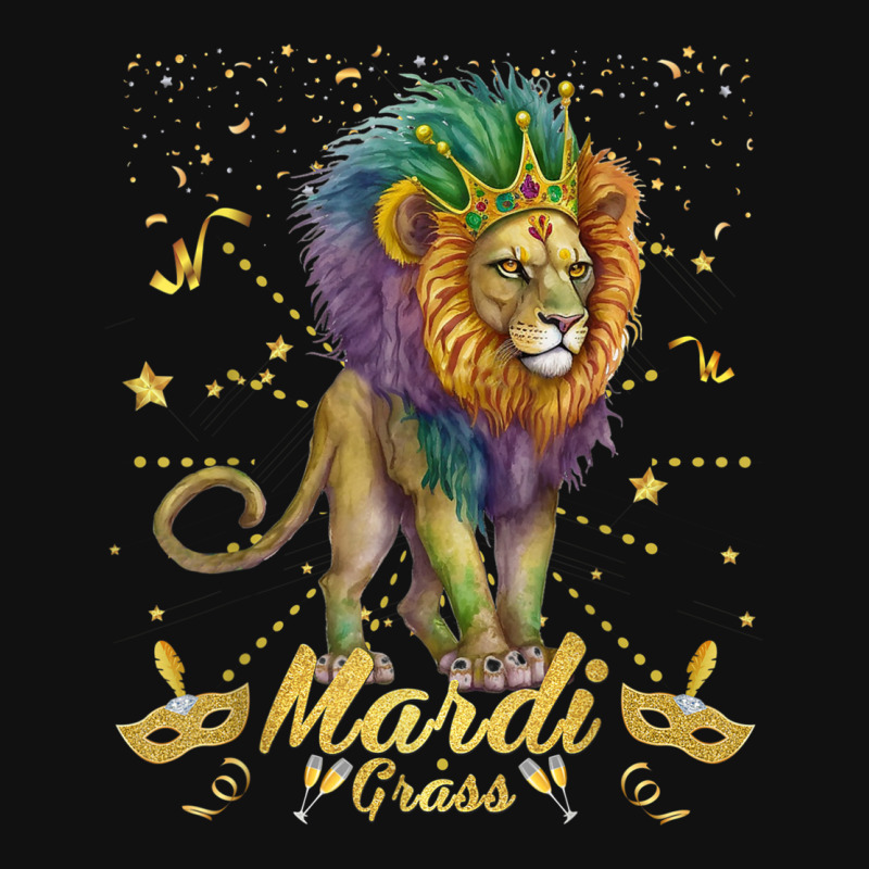 Funny Mardi Gras Roars With The King Of The Jungle Graphic T-shirt | Artistshot