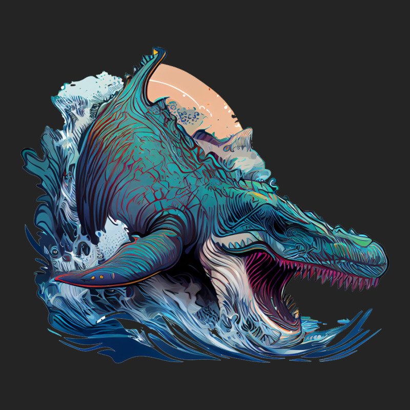 Dinosaurus Ocean 3/4 Sleeve Shirt by UrielTurner100 | Artistshot