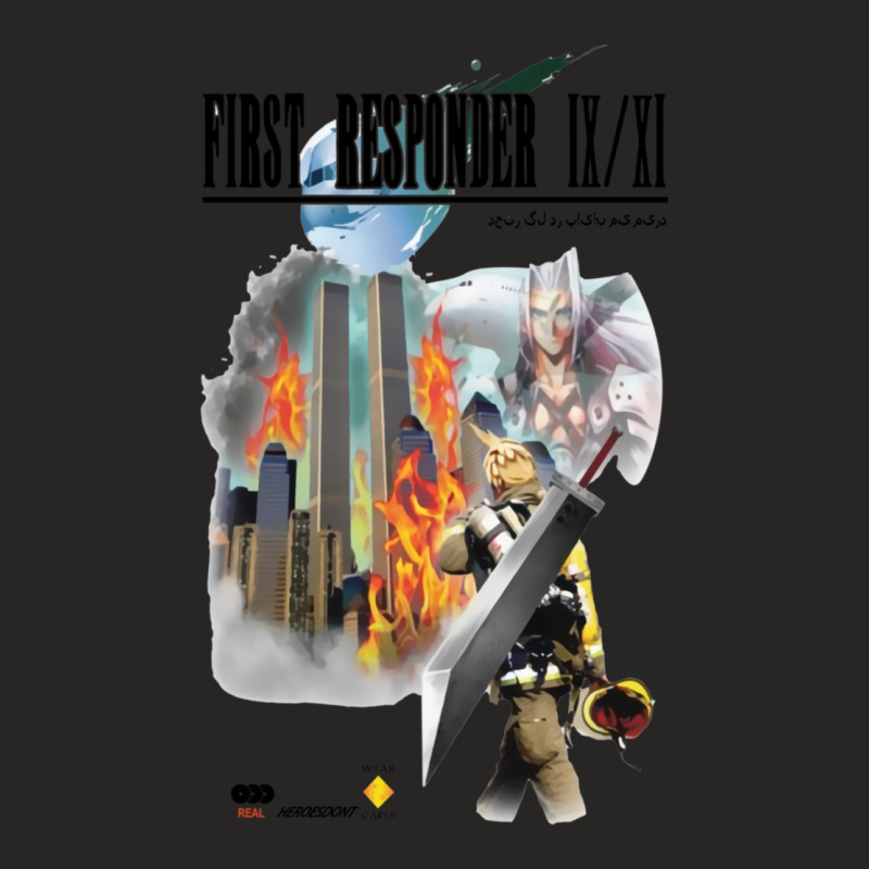 Final Fantasy First Responder Shirt Ladies Fitted T-Shirt by JosephCatalano | Artistshot