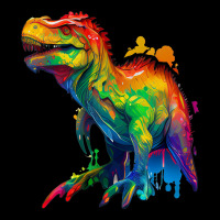 Dinosaurus Rainbow V-neck Tee | Artistshot