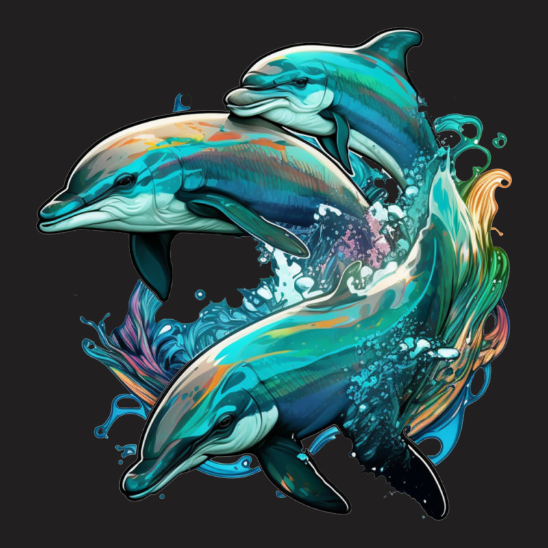 Dolphins Crush T-Shirt by ZoritaStrong290 | Artistshot