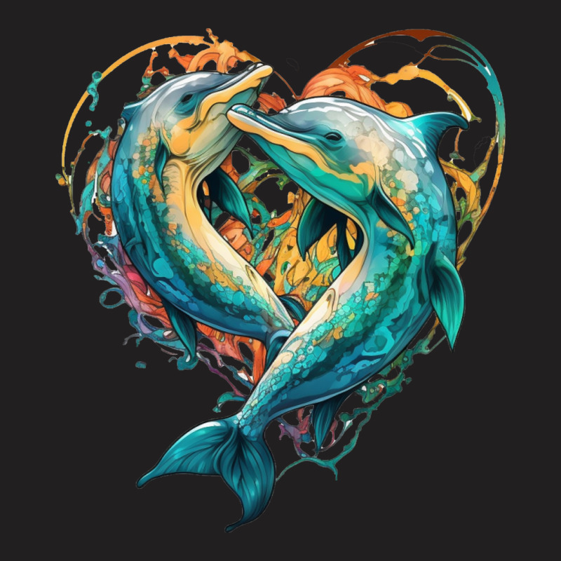 Dolphins Crush Love T-Shirt by ZoritaStrong290 | Artistshot