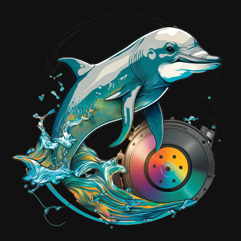 Dolphins Dj Graphic T-shirt by ZoritaStrong290 | Artistshot