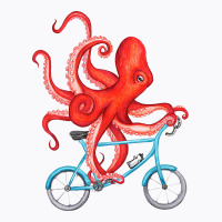 Cycling Octopus T-shirt | Artistshot