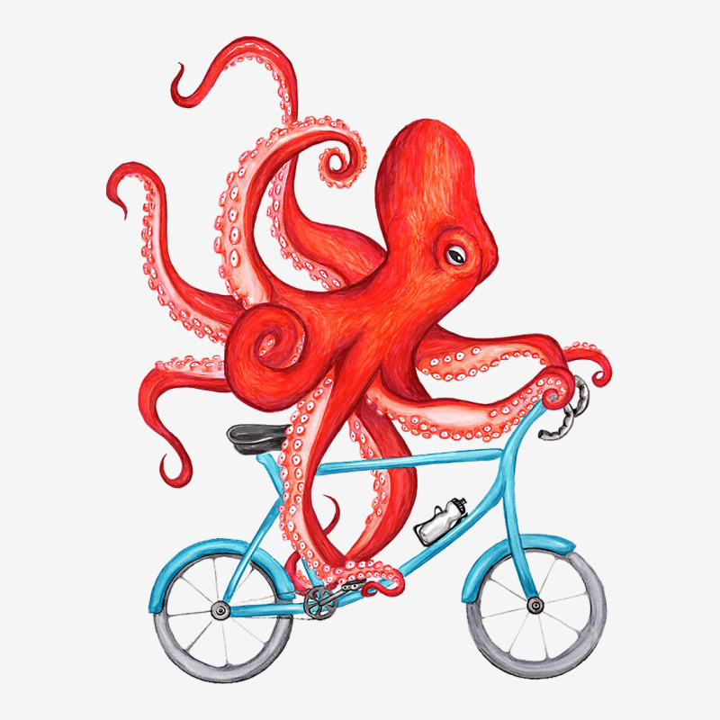 Cycling Octopus Graphic T-shirt by steverlopez | Artistshot