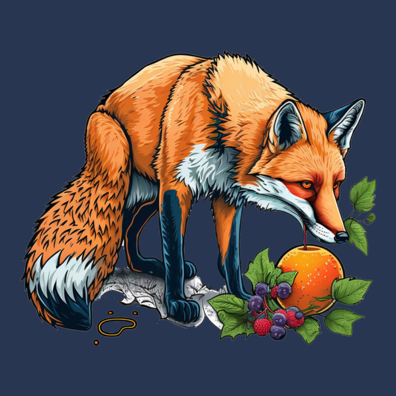 Fox Eating Fruit Men Denim Jacket by ZoritaStrong290 | Artistshot