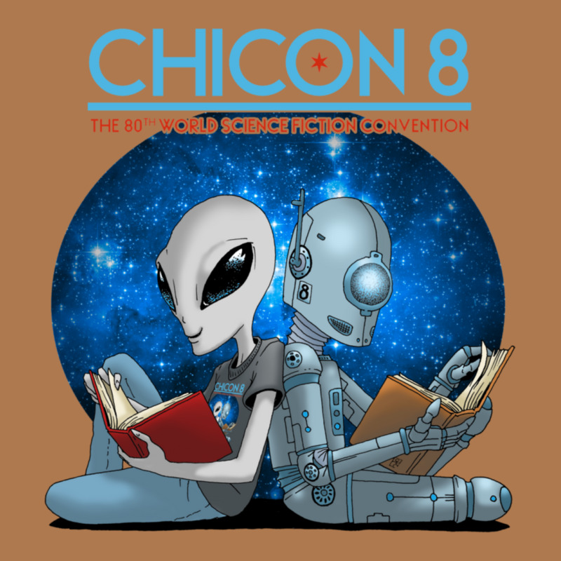 Chicon 8 Alien And Robot Reading Vintage Short by CynthiaTheresaWhite | Artistshot