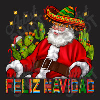 Feliz Navidad Santa With Cactus T-shirt | Artistshot