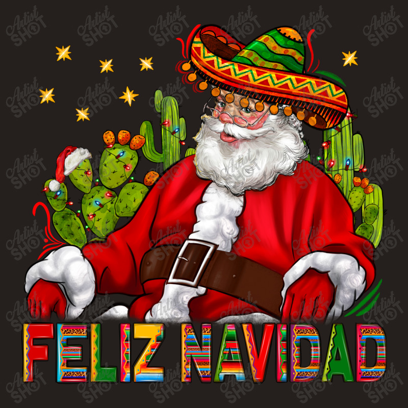 Feliz Navidad Santa With Cactus Tank Top | Artistshot