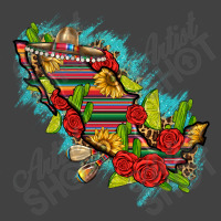 Mexico Map With Leopard And Sunflowers Vintage T-shirt | Artistshot