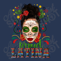 Proud Latina Skull Girl Messy Bun Ladies Denim Jacket | Artistshot