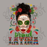 Proud Latina Skull Girl Messy Bun Racerback Tank | Artistshot