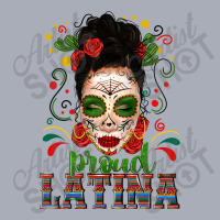 Proud Latina Skull Girl Messy Bun Tank Dress | Artistshot