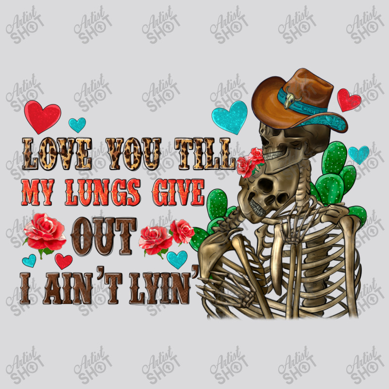 Love You Till My Lungs Give Out I Ain't Lyin' Women's Triblend Scoop T-shirt by enoddigitalart@gmail.com | Artistshot