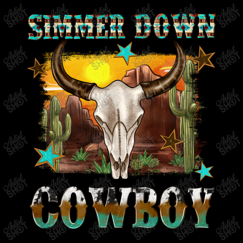 Simmer Down Cowboy Adjustable Cap | Artistshot