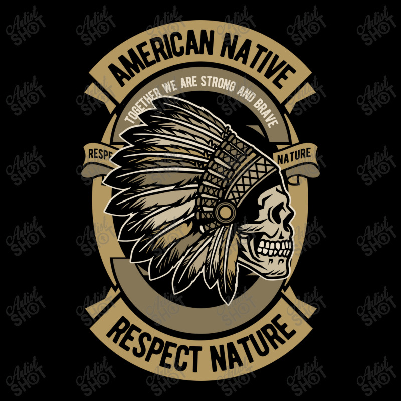 American Native Respect Nature Cropped Hoodie by LumLum | Artistshot