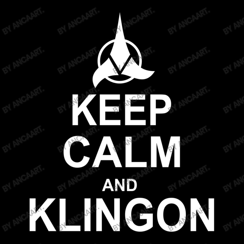 Keep Calm And Klingon Men's Long Sleeve Pajama Set | Artistshot