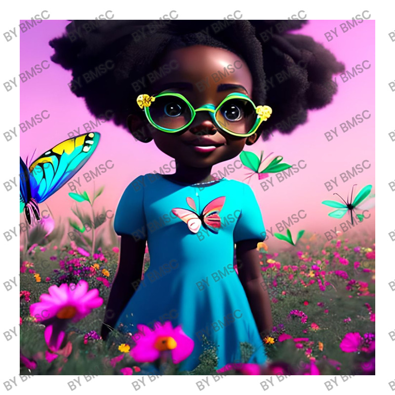 Little Black Girl With Eyeglasses V-neck Tee | Artistshot