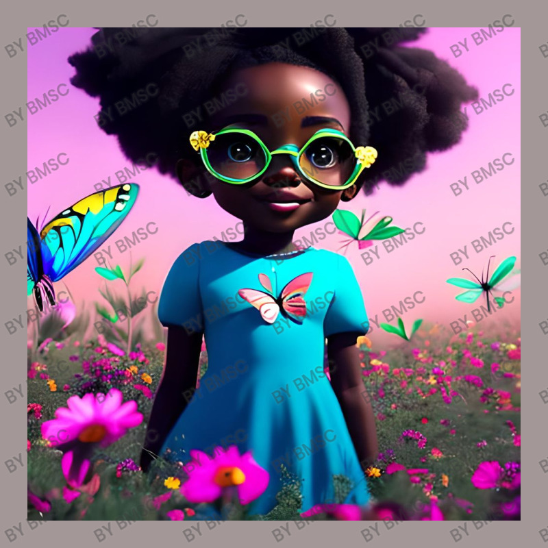 Little Black Girl With Eyeglasses Vintage Hoodie | Artistshot