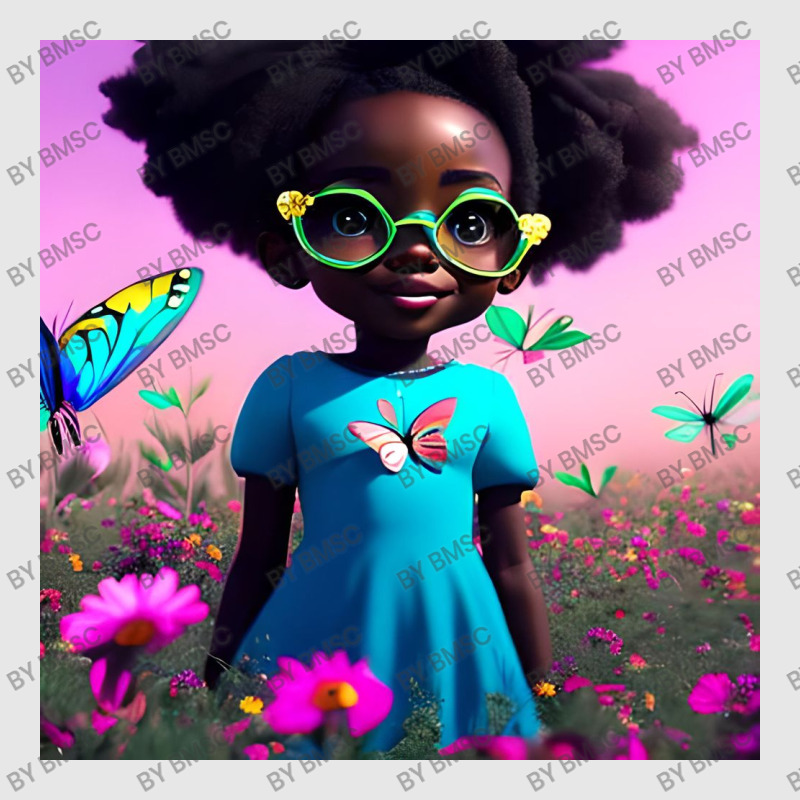 Little Black Girl With Eyeglasses Hoodie & Jogger Set | Artistshot