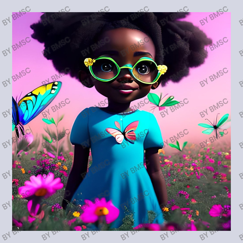 Little Black Girl With Eyeglasses Fleece Short | Artistshot