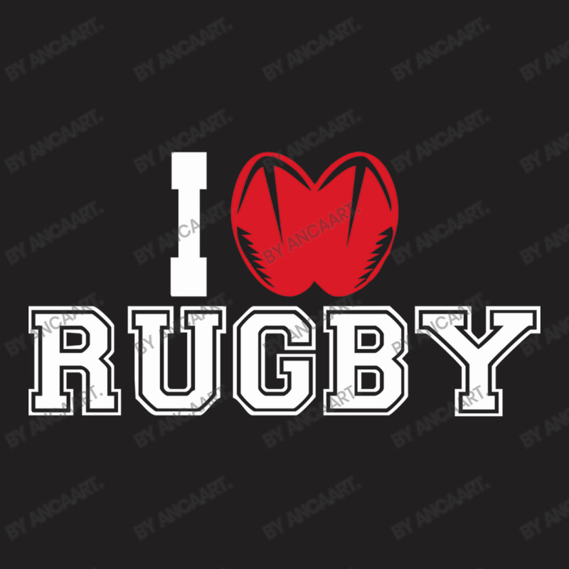 I Love Rugby Mens Funny Cotton T-shirt | Artistshot