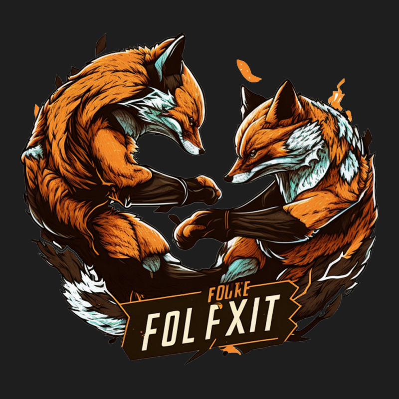 Fox Fight Classic T-shirt by ZoritaStrong290 | Artistshot