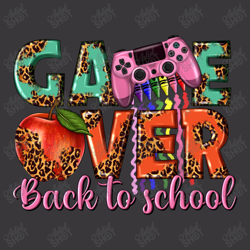 Game Over Back To School Ladies Curvy T-Shirt by enoddigitalart@gmail.com | Artistshot