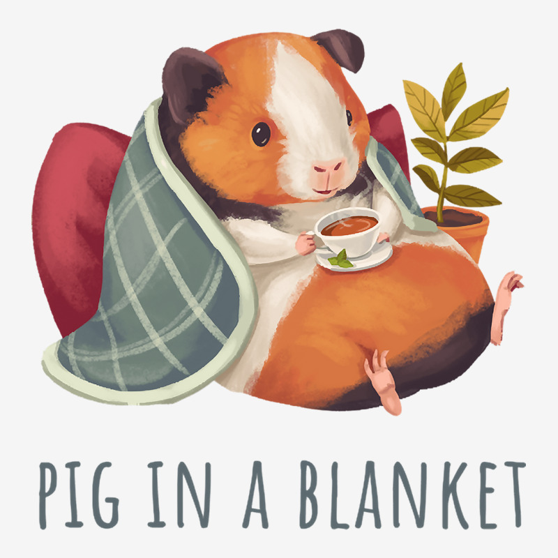 Cozy Guinea Pig In Blanket, Pig In A Blanket Crew Socks By Valen Art