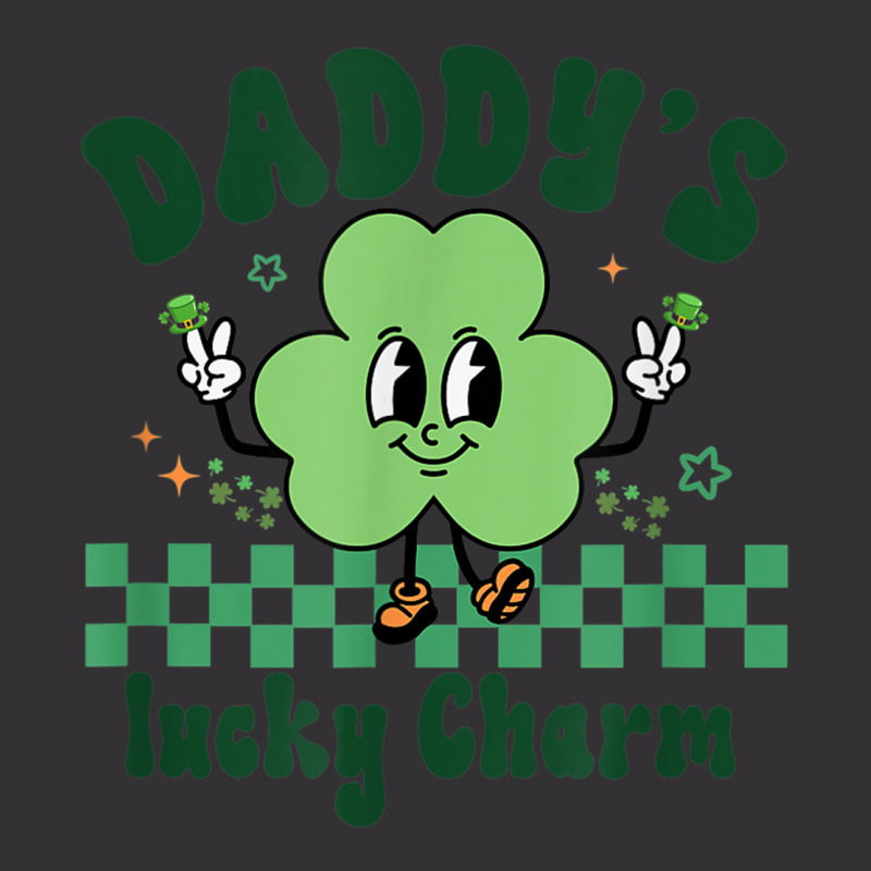 Daddy's Lucky Charm St. Patrick's Day Kids Boy Gir Vintage Hoodie And Short Set | Artistshot