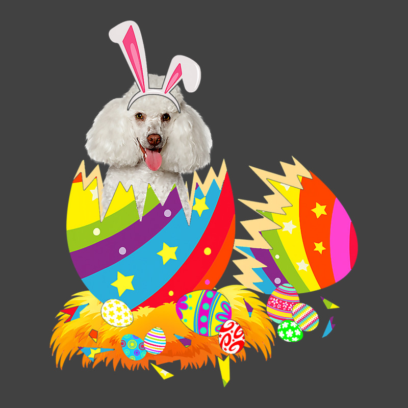 Poodle Lover Dog Happy Easter Vintage T-shirt | Artistshot