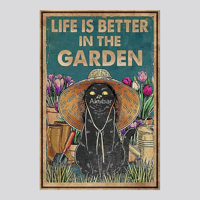 Cat And Garden Life Is Better Gardening Women's Triblend Scoop T-shirt | Artistshot