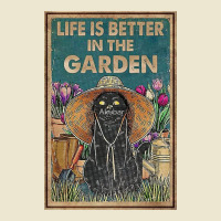 Cat And Garden Life Is Better Gardening Cropped Hoodie | Artistshot