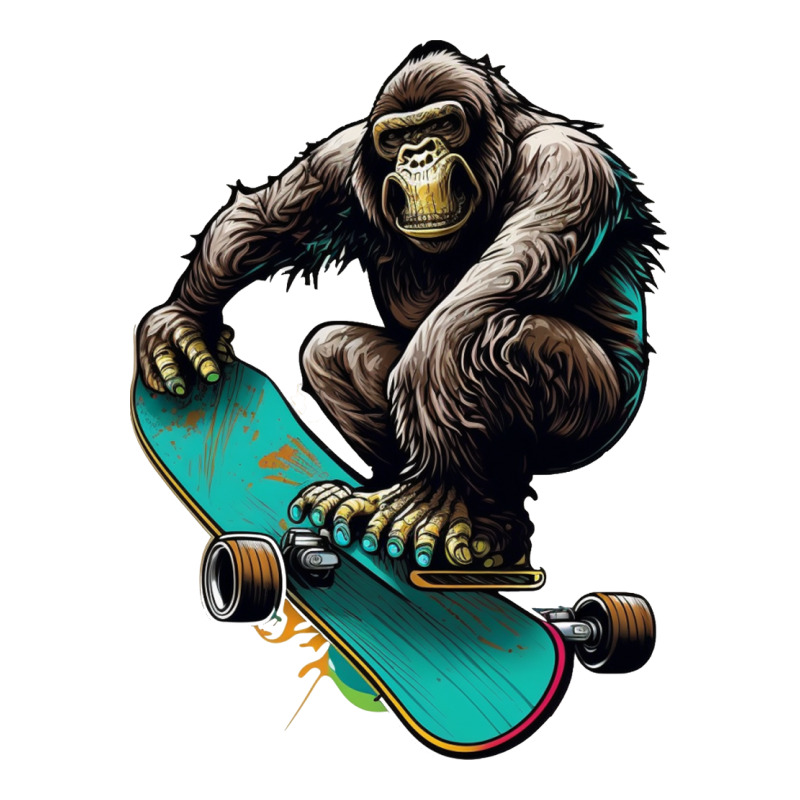 Gorilla Skateboard 3/4 Sleeve Shirt by UrielTurner100 | Artistshot