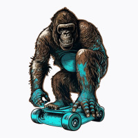 Gorilla Skateboard T-shirt | Artistshot