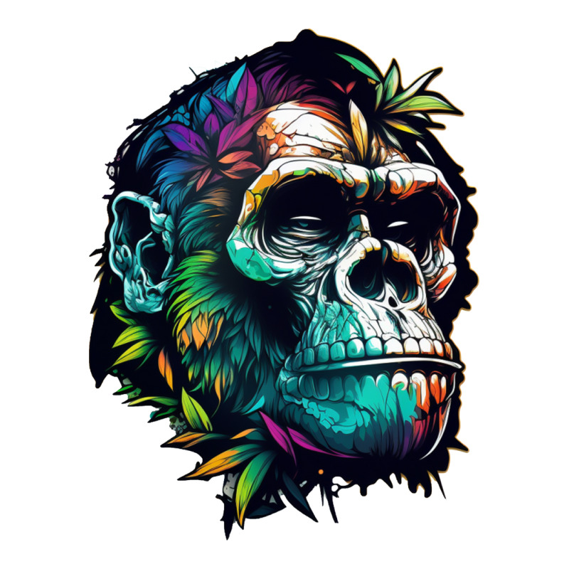 Gorilla Skull Zipper Hoodie by UrielTurner100 | Artistshot