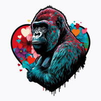 Gorilla Valentine T-shirt | Artistshot