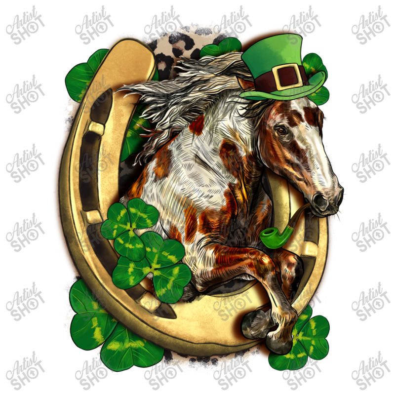 Horse With Horseshoe St Patrick's Day Sticker | Artistshot