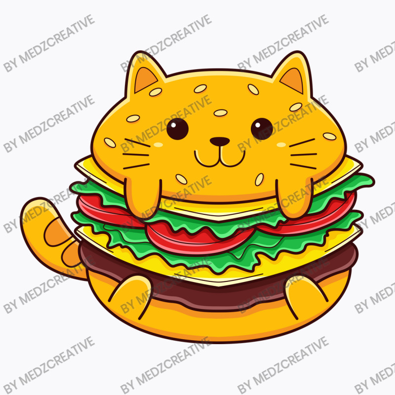 Cat Burger T-shirt | Artistshot