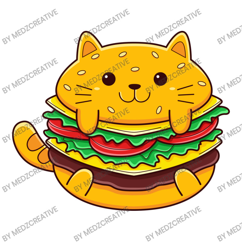 Cat Burger V-neck Tee | Artistshot