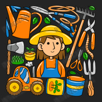 Woman Farmer Doodle 3/4 Sleeve Shirt | Artistshot