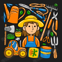 Woman Farmer Doodle Classic T-shirt | Artistshot