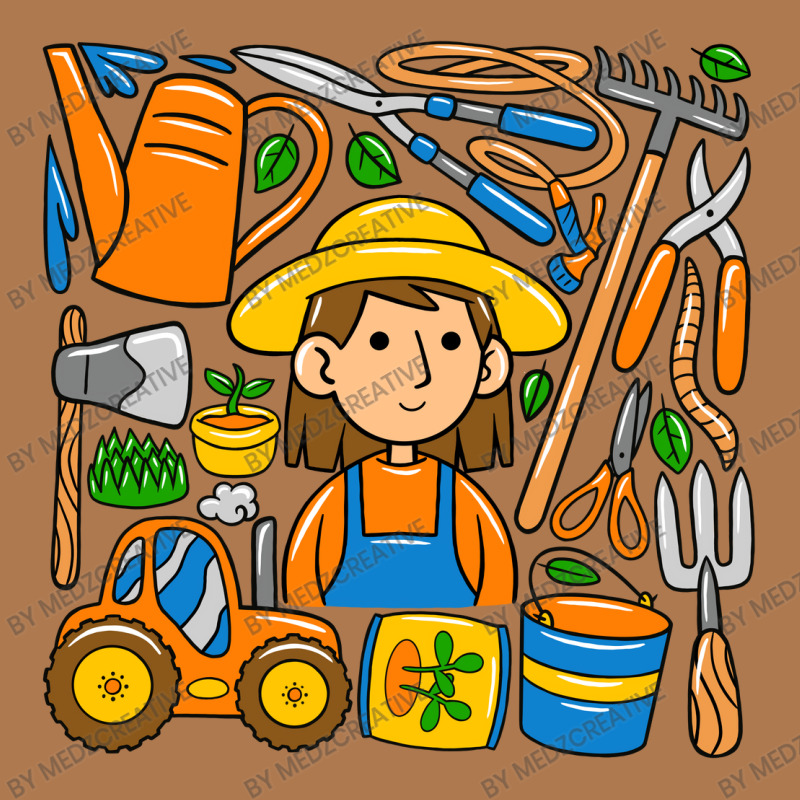 Woman Farmer Doodle Vintage Short | Artistshot