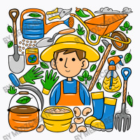 Man Farmer Doodle T-shirt | Artistshot