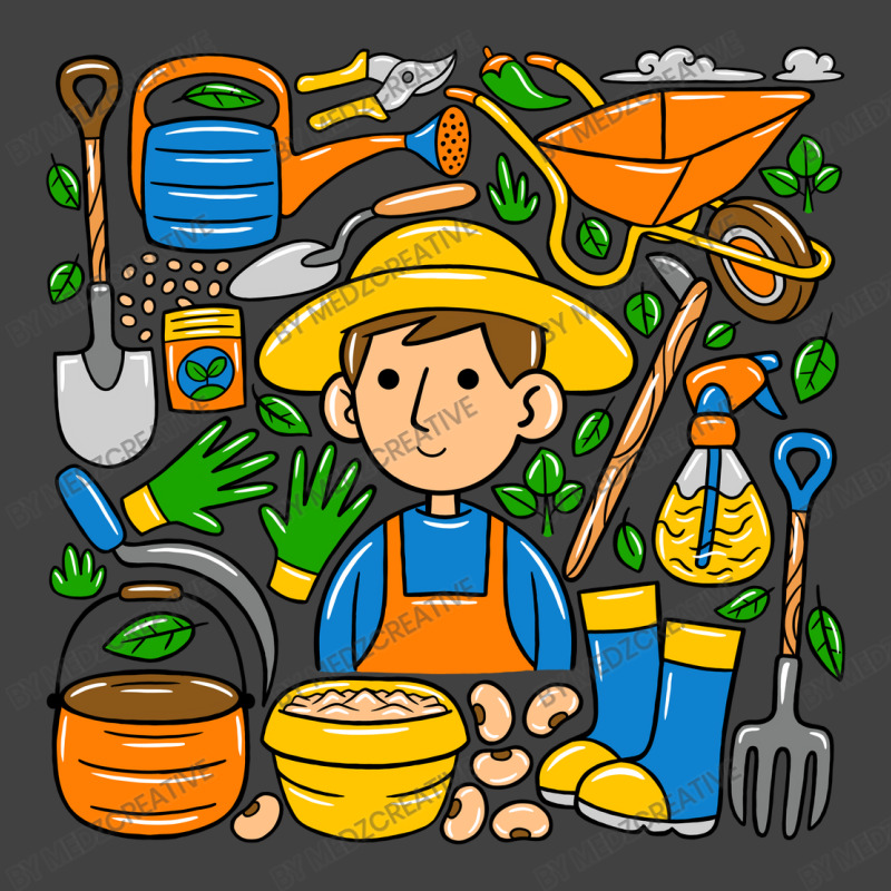 Man Farmer Doodle Vintage T-shirt | Artistshot