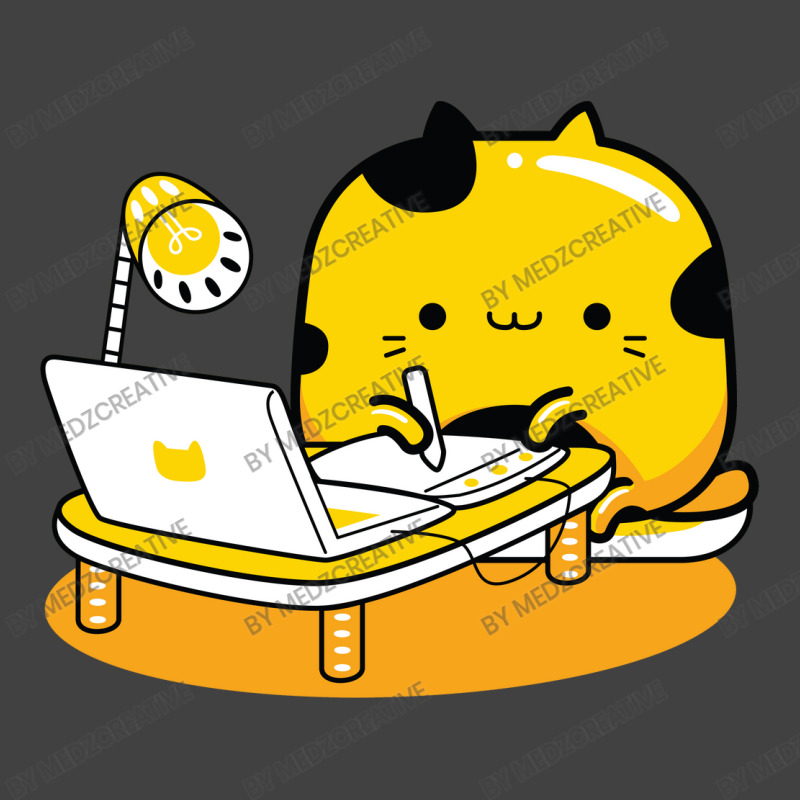 Yellow Cat Illustrator Profession Vintage T-shirt | Artistshot