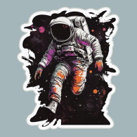 Astronaut Jump In Space With Psychodelic Retro Unisex Sherpa-lined Denim Jacket | Artistshot