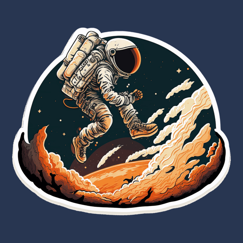 Astronaut Jump In Surreal Worlds Men Denim Jacket | Artistshot